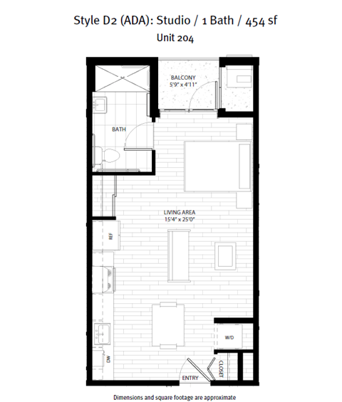 a floor plan of a bedroom apartment